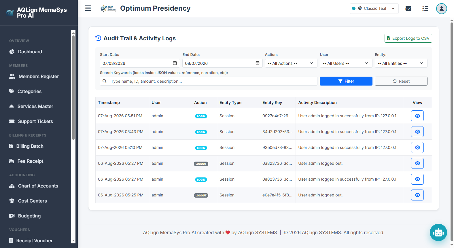 Forensic Audit Trail & Comparative Change Diff Engine Screenshot